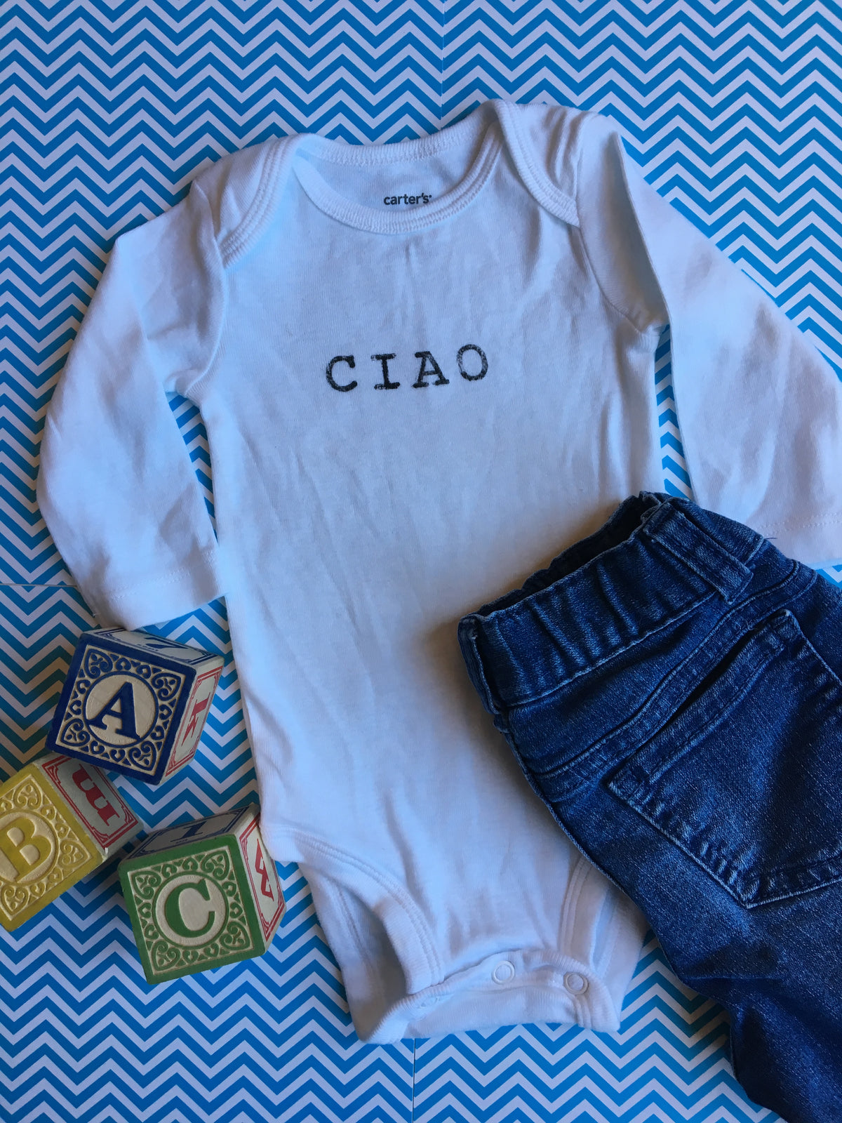 Ciao Hand-Stamped BabyBodysuit