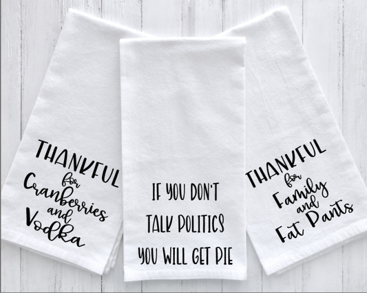 Funny ThanksgivingKitchen Towels