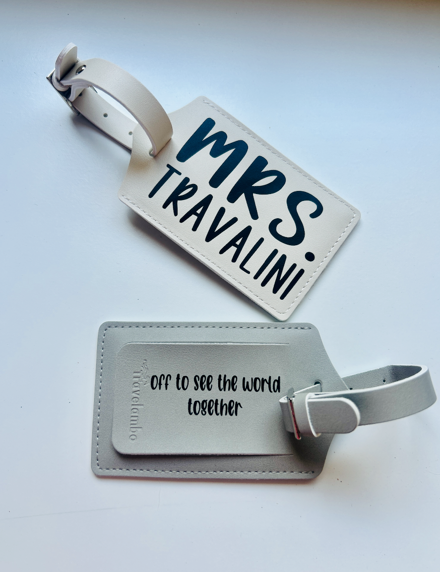 Mr & Mrs Luggage Tag Set