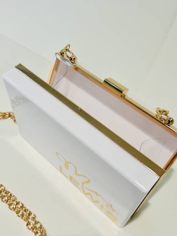 Acrylic Mrs. Clutch Purse